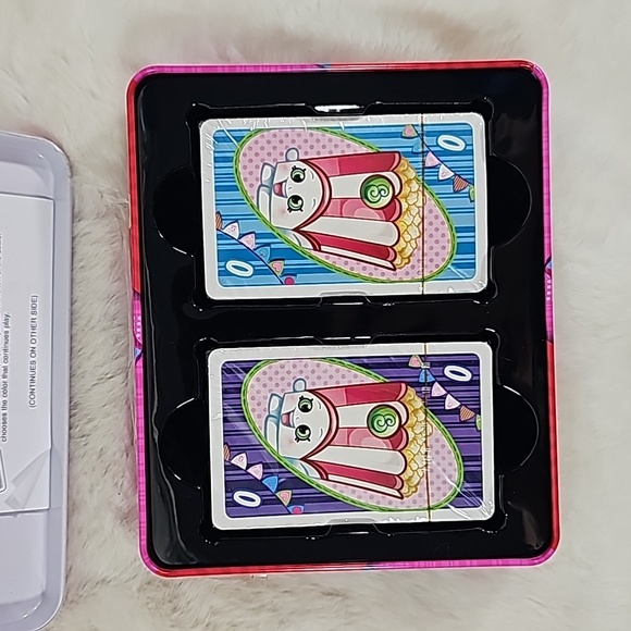 Shopkins UNO Card Game w/ Collector's Tin Mattel Cardinal 2015 - Picture 4 of 5